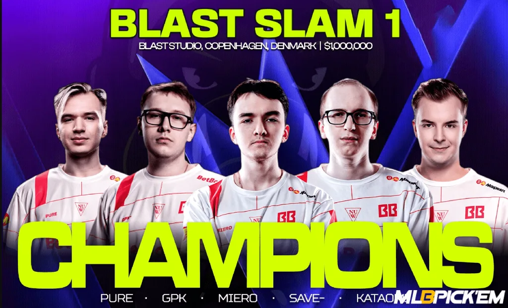 BetBoom Team wins BLAST Slam 1 in Copenhagen — Pure, gpk, Miero, Save-, kataomi celebrate as champions