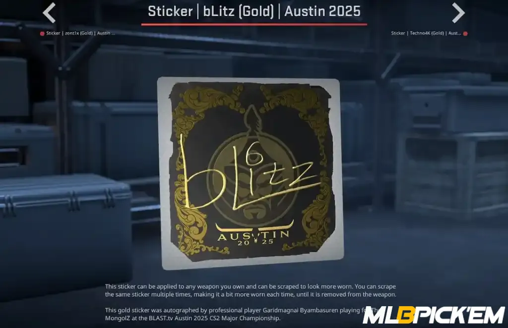 bLitz stickers CS2 BLAST Austin 2025 Major