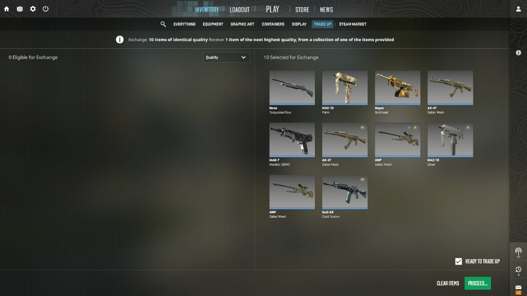 Trade Up in CS2