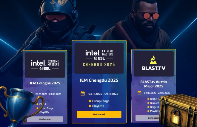 Go to the CS2 section and open the tournament page (Chengdu)