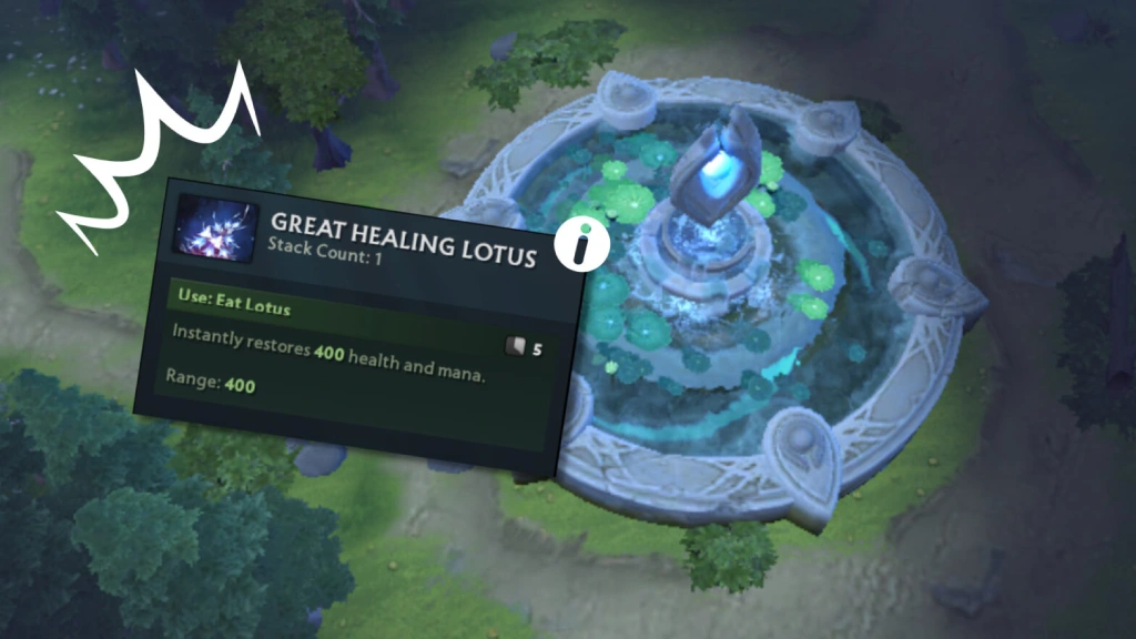 Lotus Pools - A Source of Regeneration Dota 2