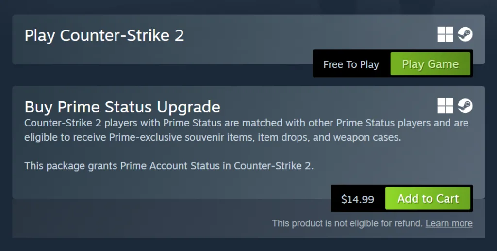 Как купить CS2 Prime?