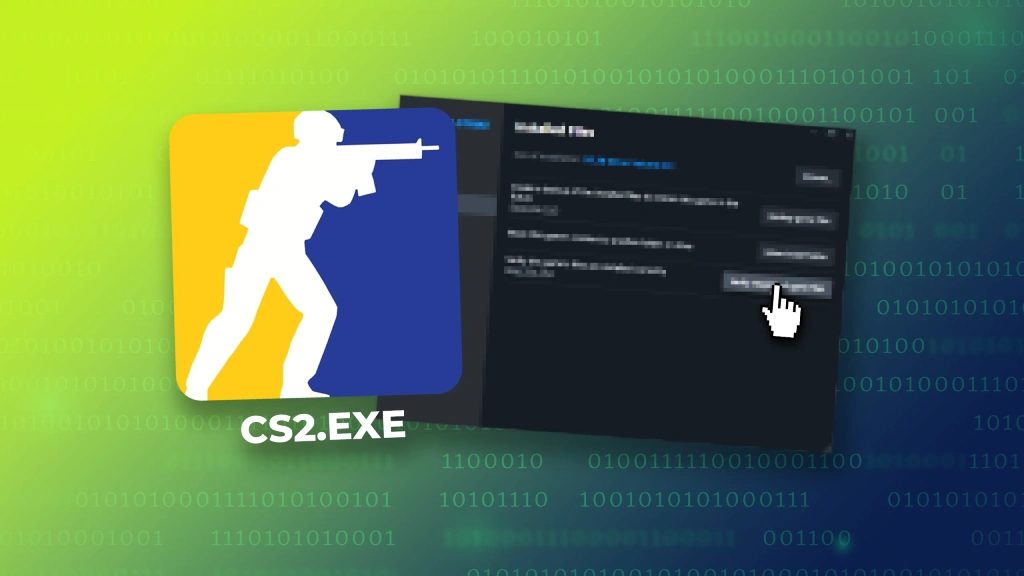 Удаление CS2.exe перед проверкой файлов