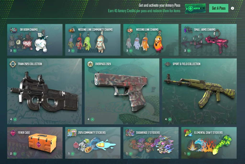 CS2 Armory Rewards in the Strore