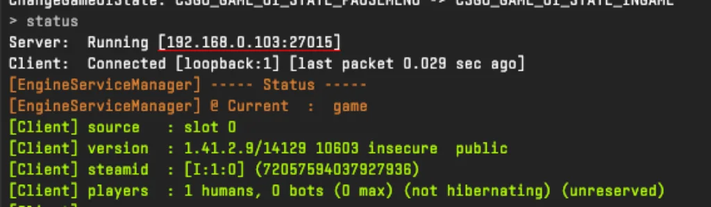 Private Server Using Console Commands