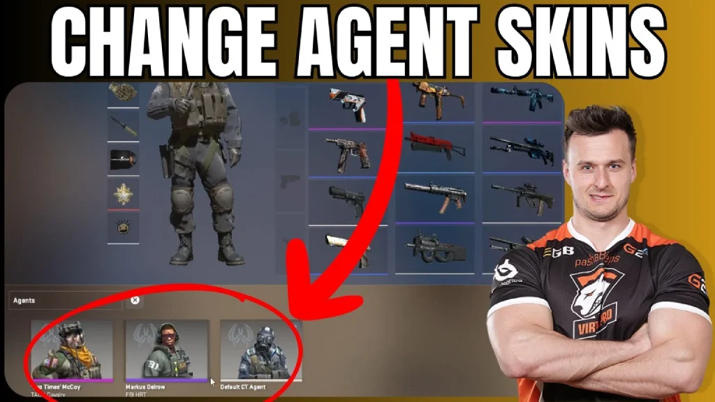 How to Equip and Change Agent Skins in CS2