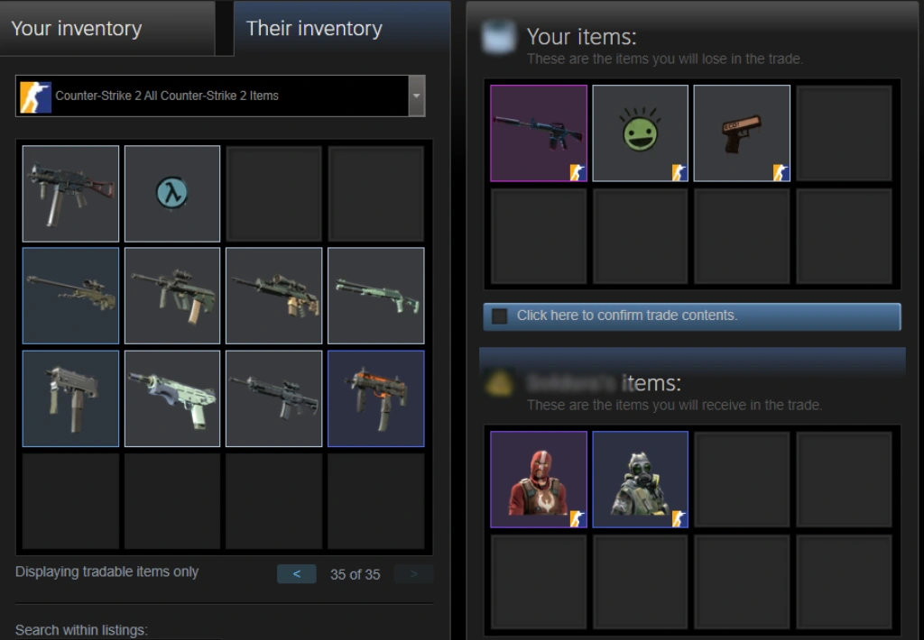 Trade Agent Skins CS2 with Other Players