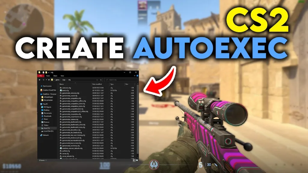 Create Autoexec.cfg in CS2 (Save CS2 Scroll Jump Permanently)