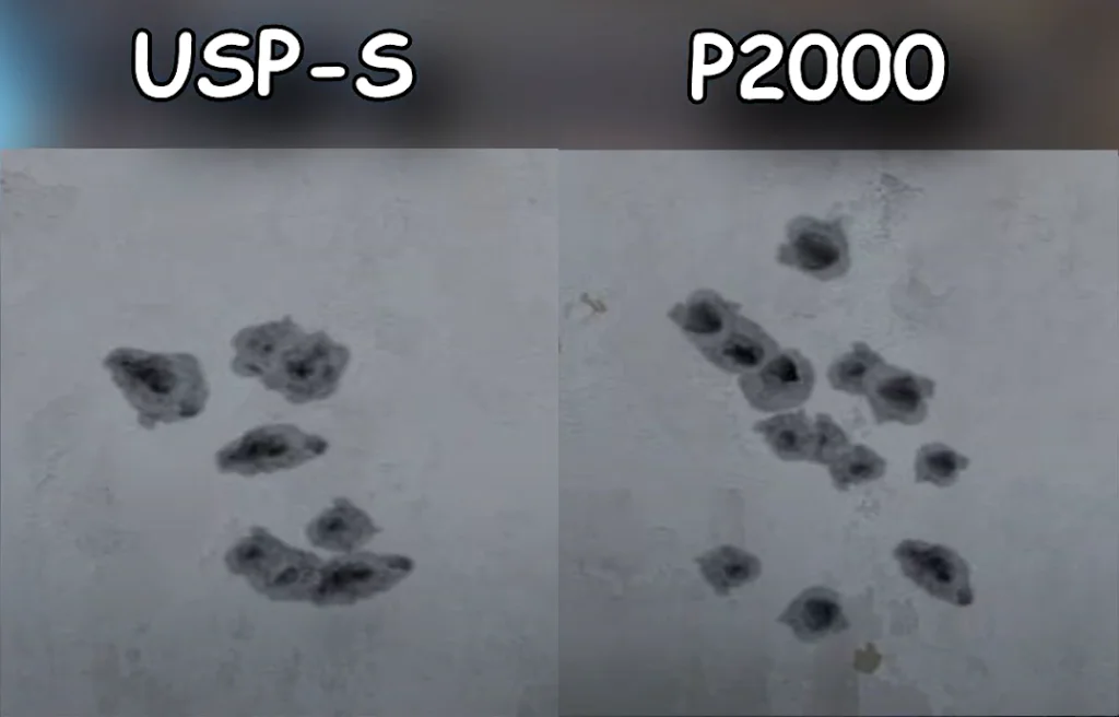Accuracy and Recoil: P2000 vs USP-S CS2