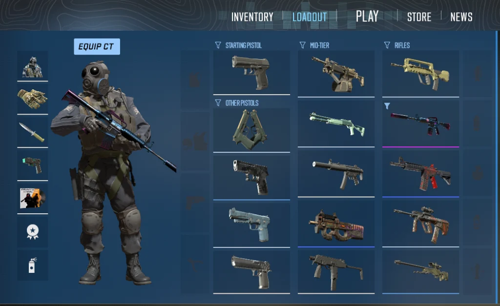 Стратегия лоадаута M4A4 vs M4A1-S CS2