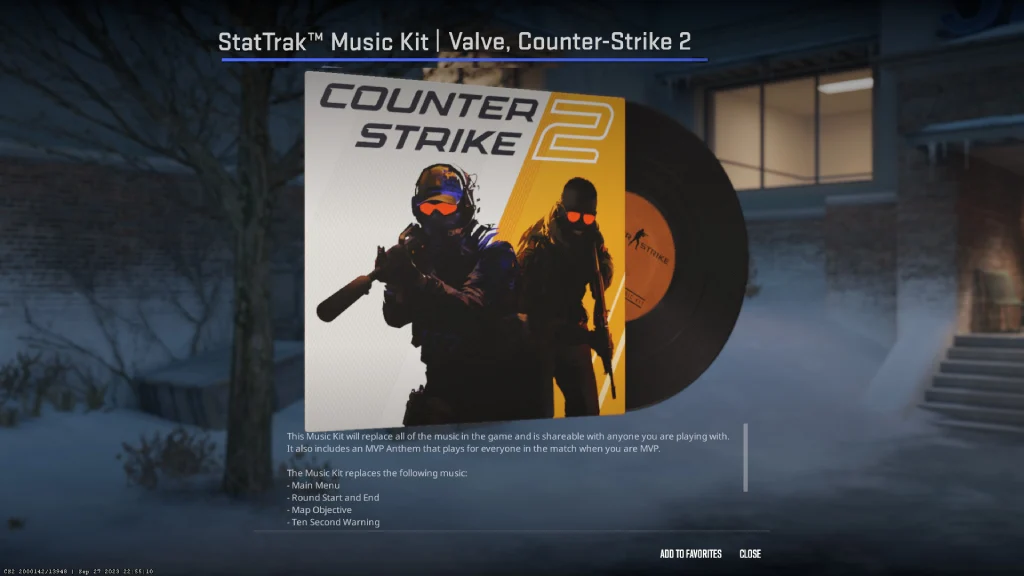 Музыкальный набор StatTrak CS2