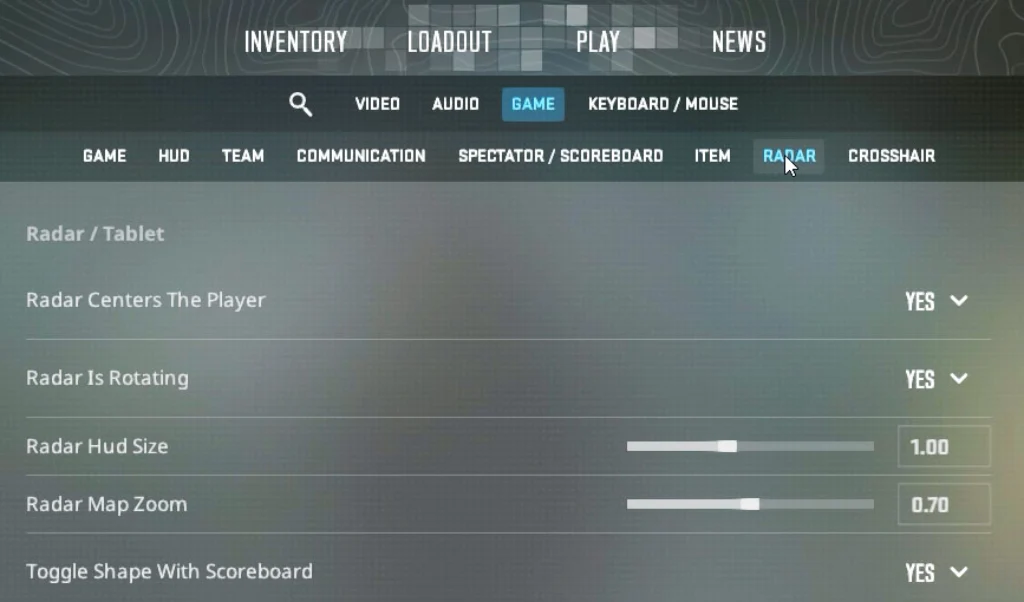 How to Change Radar Settings in the CS2 Menu