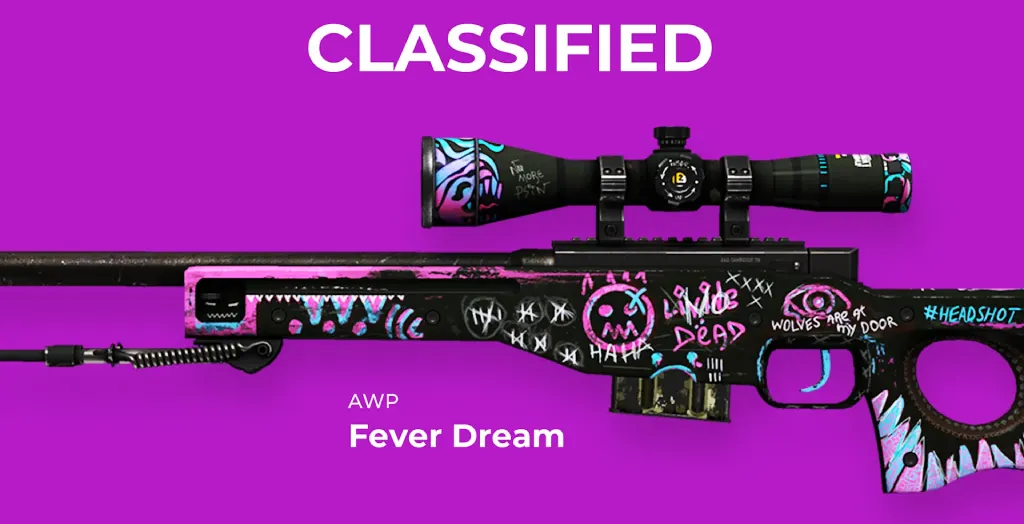 Classified (Розовый) скины CS2