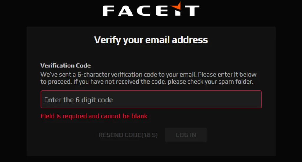 Verify Your Email Address FACEIT