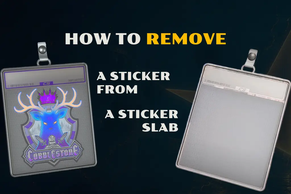 How to Remove a Sticker from a Sticker Slab