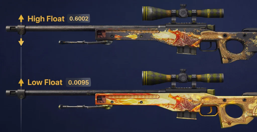CS2 Float Ranges at AWP | Dragon Lore