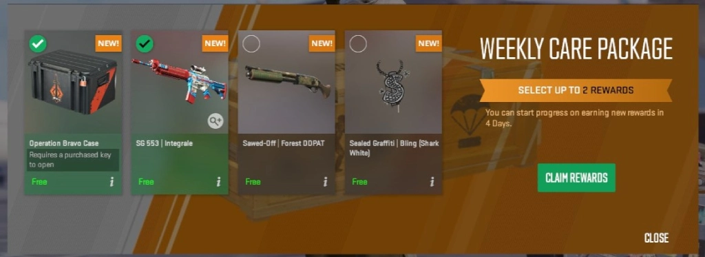 Weekly Care Package CS2 drop