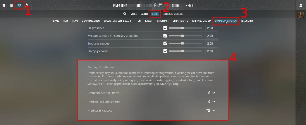 How to Turn Off Damage Prediction CS2