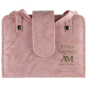 BÍBLIA COM ALÇA - BOLSO - ROSA - EDITORA AVE MARIA