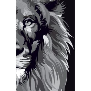 BÍBLIA ARC 860 LION COLORS - BLACK & WHITE - LETRA - MAQUINARIA EDITORIAL