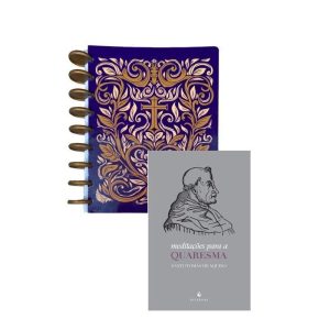 KIT PLANNER DA QUARESMA SANTO TOMÁS DE AQUINO- CAPA ROXA