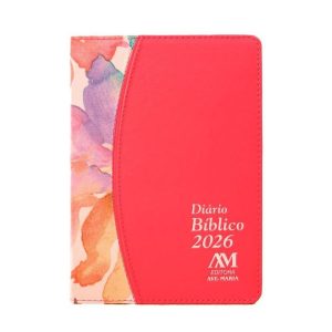 DIÁRIO BÍBLICO 2026: - LUXO - ROSA FLORAL