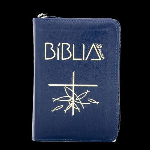 Bíblia de Aparecida média zíper azul - EDITORA SANTUARIO BIBLIA
