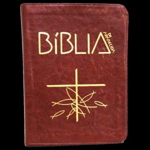 Bíblia de Aparecida média zíper marrom - EDITORA SANTUARIO BIBLIA