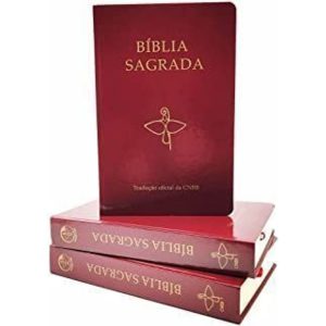 BÍBLIA SAGRADA CAPA VINHO TRADUÇÃO OFICIAL DA CNBB