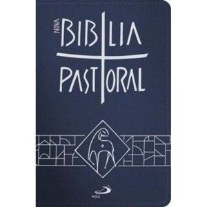 NOVA BIBLIA PASTORAL MEDIA ZIPER AZUL