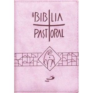 NOVA BIBLIA PASTORAL MEDIA ZIPER ROSA