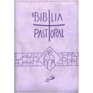 NOVA BIBLIA PASTORAL MEDIA ZIPER LILAS