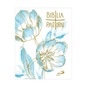 NOVA BIBLIA PASTORAL BOLSO FLORAL AZUL