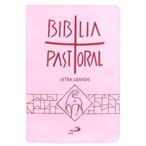 NOVA BIBLIA PASTORAL LG MEDIA ZIPER ROSA