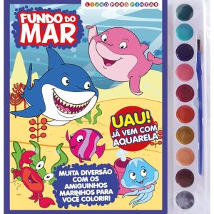 FUNDO DO MAR LIVRO PARA PINTAR COM AQUARELA - ON LINE EDITORA