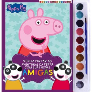 PEPPA PIG LIVRO PARA PINTAR COM AQUARELA - ON LINE EDITORA