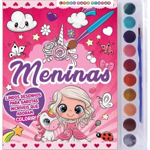 MENINAS LIVRO PARA PINTAR COM AQUARELA - ON LINE EDITORA