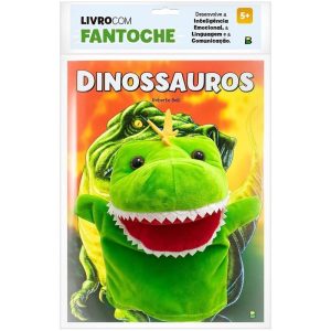 LIVRO COM FANTOCHE: DINOSSAUROS - BRASILEITURA