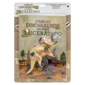 O MUNDO DOS DINOSSAUROS - LEIA & BRINQUE - TRICERÁ - TODOLIVRO