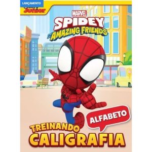 TREINANDO A CALIGRAFIA MARVEL SPIDEY - ALFABETO - BICHO ESPERTO DISTRIBUIDORA DE