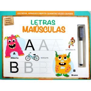 Escreva, apague e repita - letras maiúsculas - PE DA LETRA EDITORA