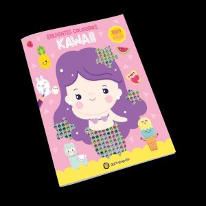 Brilhantes coloridos - kawai - GATO AMARELO