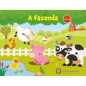 Livro com pop-up - a fazenda - GATO AMARELO