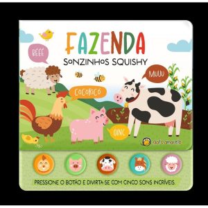 Fazenda - sonzinhos squishy - GATO AMARELO