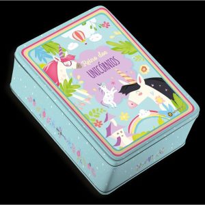 KIT Quebra-cabeças Reino dos unicórnios: Lata - Re - GATO AMARELO