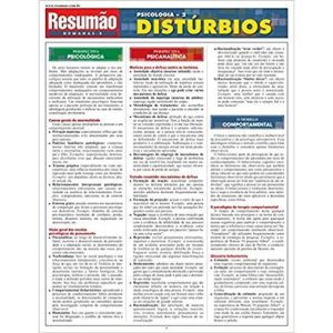 RESUMAO: PSICOLOGIA 2 - DISTURBIOS - 1 - BARROS, FISCHER & ASSOCIADOS