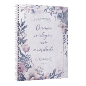 CADERNO DE FÉ - FLORAL: UNIVERSITÁRIO CAPA DURA ES - HAGNOS