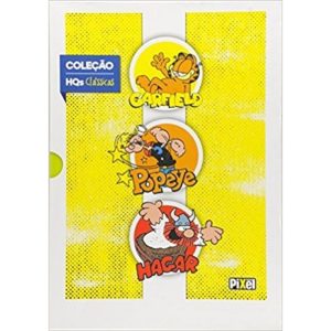 COLEÇÃO HQS CLÁSSICAS - GARFIELD - POPEYE - HAGAR - PIXEL