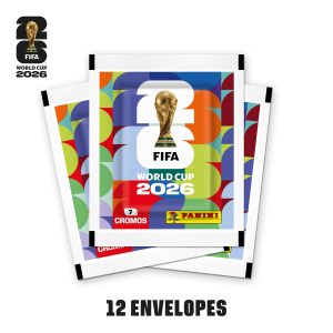 COPA DO MUNDO FIFA 2026 - KIT COM 12 ENVELOPES DE FIGURINHAS FIFA WORLD CUP 2026