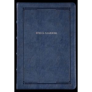 BÍBLIA NVI SLIM, LETRA GRANDE, CAPA LUXO AZUL, BARROCA, LEITURA PERFEITA - THOMAS NELSON BRASIL